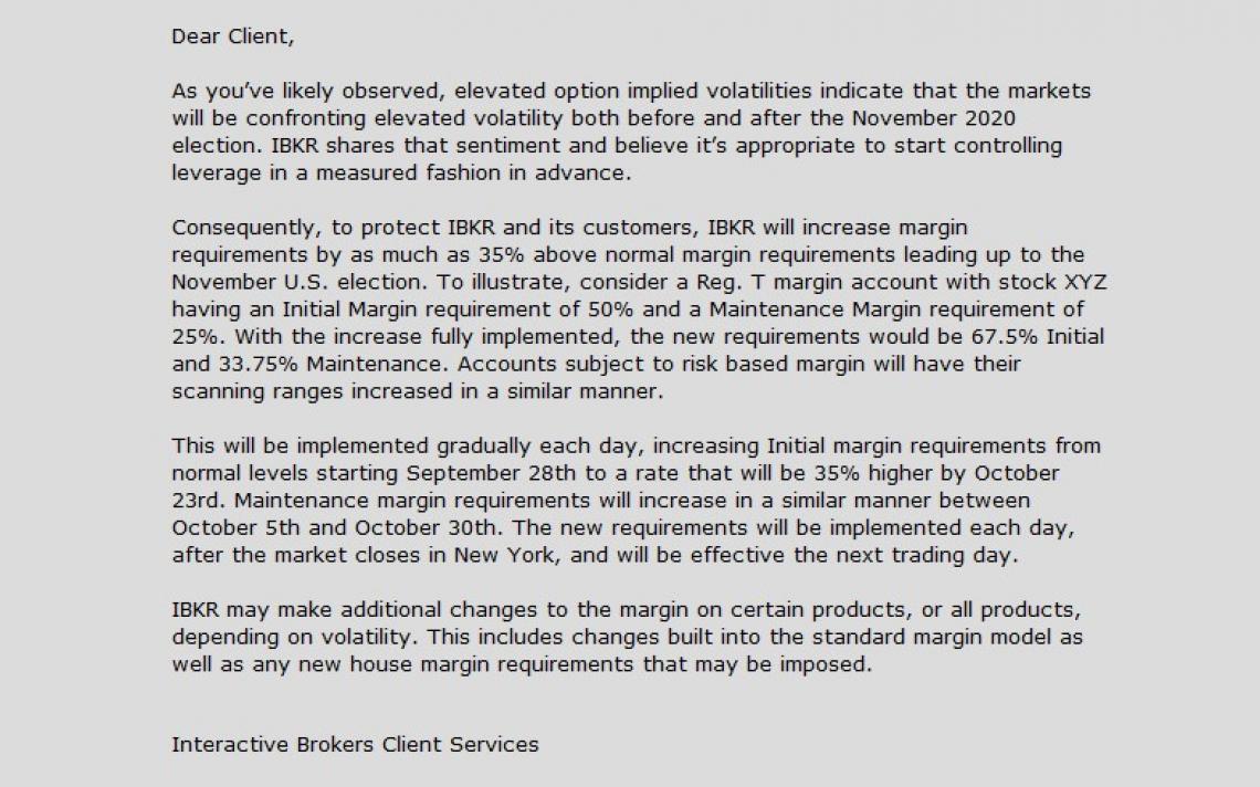 IB Margin increase letter