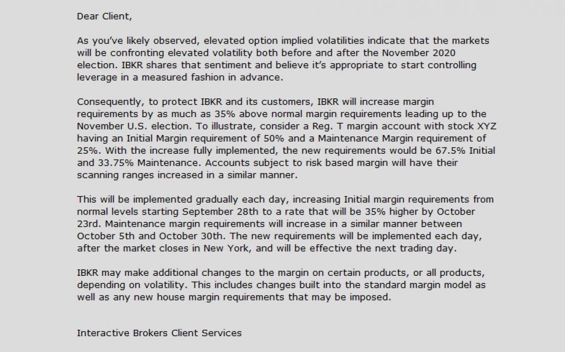 IB Margin increase letter